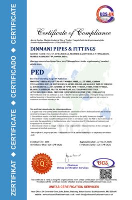 PED Certificate